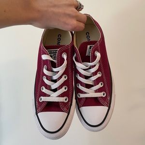 Converse Burgundy Shoes